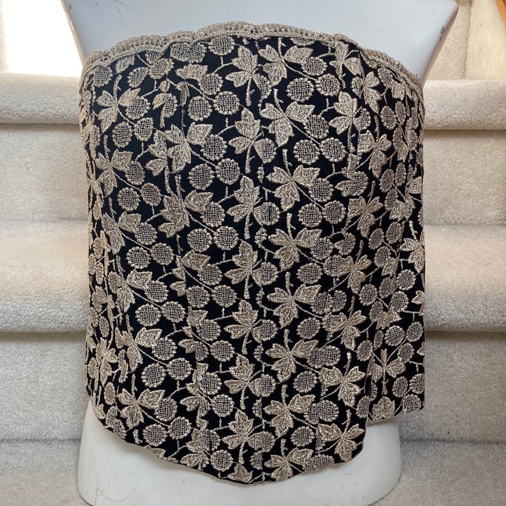 aspeed formal embroidered corset top